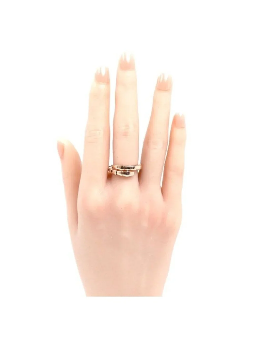Bvlgari 18K Pink Gold Serpenti Viper Ring